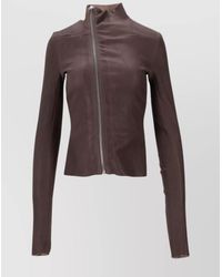 Rick Owens - Leather Fitted Jacket - Lyst