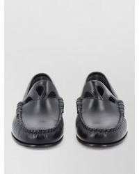 Hereu - Loafers Cut Out Design Round Toe Stitching - Lyst