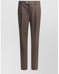 Brunello Cucinelli - Tailored Trousers Pleated Front Side And Back Pockets - Lyst