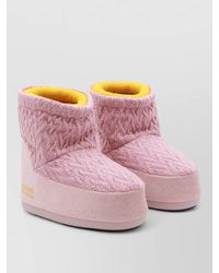 Moon Boot - Ankle Boots Knit Texture Wedge Heel - Lyst