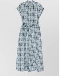 Woolrich - Cotton Blend Shirt Dress Belted Waist - Lyst