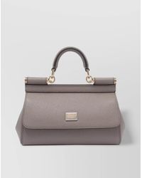 Dolce & Gabbana - Structured Sicily Cross-Body Bag With Detachable Strap - Lyst