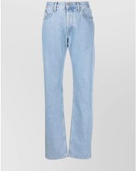 The Attico - Straight Leg High Rise Denim Jeans - Lyst