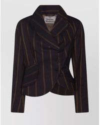 Vivienne Westwood - Striped Blazer With Long Sleeves And Pockets - Lyst