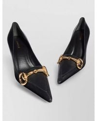 Gucci - Leather Pointed-Toe Pumps - Lyst