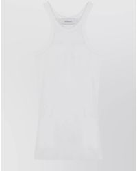 Sportmax - Ribbed Silk Blend Tank Top - Lyst