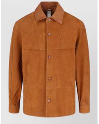 sunflower - Long Sleeve Jacket Point Collar Suede - Lyst