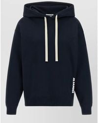 Jil Sander - Logo Hoodie Long Sleeves Drawstring Hood - Lyst