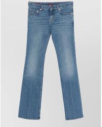 Gucci - Cotton Denim Jeans Straight Leg Belt Loops - Lyst