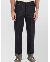 Burberry - Denim Mid-Rise Straight-Leg Trousers - Lyst