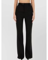 Dolce & Gabbana - Flare Leg Trousers With Pockets And Belt Loops - Lyst