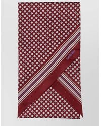 Saint Laurent - Silk Printed Lavalliere Scarf - Lyst