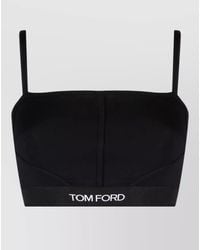Tom Ford - Stretch Logo-Band Square-Neck Bralette - Lyst