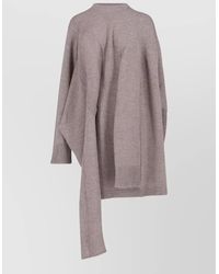 Niccolò Pasqualetti - Knit Sweater Asymmetric Long Line Ribbed Cuffs Hem - Lyst