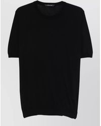 Tagliatore - Cotton Short-Sleeve Jumper - Lyst