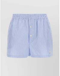 Moschino - Poplin Knee-Length Shorts - Lyst