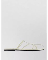Jil Sander - Leather Pointed-Toe Sandals - Lyst