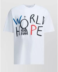 Comme des Garçons - Crew Neck T Shirt Graphic Print - Lyst