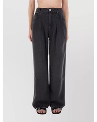 Isabel Marant - Wide-Leg Trousers With Pockets And Belt Loops - Lyst