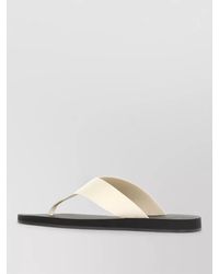 The Row - Flat Sole Open Toe Slide Sandals - Lyst