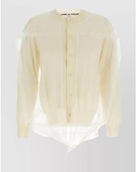 Comme des Garçons - Tulle Wool Cardigan - Lyst