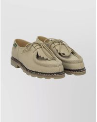 Paraboot - Suede Lace-Up Shoes Fringe Detail - Lyst