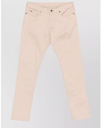 Emporio Armani - Cotton Denim Jeans Trousers Belt Loops - Lyst