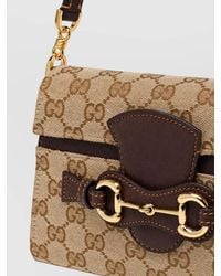 Gucci - Small Horsebit Duomo Fabric Clutch Bag - Lyst