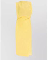Jacquemus - Draped Asymmetric Sleeveless Midi Dress - Lyst