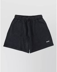 MSGM - Logo Beach Shorts Elastic Waist Pocket - Lyst