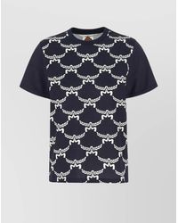 MCM - Cotton Crew Neck T-Shirt With Geometric Pattern - Lyst