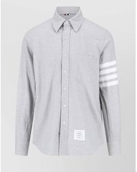Thom Browne - Casual Shirt With Striped Arm Detail - Lyst