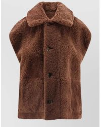 Brunello Cucinelli - Shearling Reversible Sleeveless Coat - Lyst