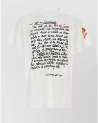 Vivienne Westwood - Art Heart Cotton Crew Neck T Shirt - Lyst