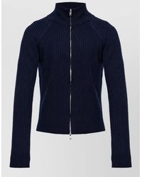 Isabel Marant - Wool Ribbed Zip-Up Cardigan - Lyst