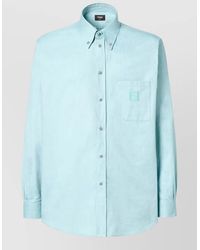 Fendi - Cotton Comfort-Fit Oxford Long-Sleeve Shirt - Lyst