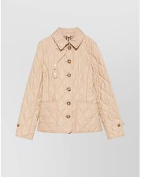 Burberry - Quilted Single-Breasted Jacket - Lyst