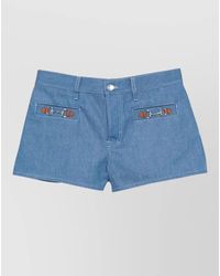 Gucci - Tailored Shorts Horsebit Detail Belt Loops - Lyst
