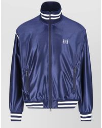 Needles - Jacket High Collar Striped Ribbed Cuffs Pockets - Lyst