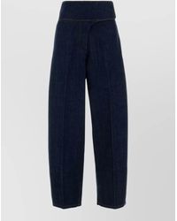 Ami Paris - High Waist Denim Trousers Contrast Stitching - Lyst