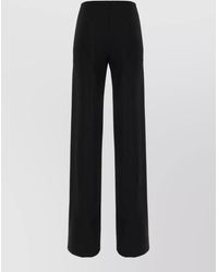 Gucci - Stretch Wool Blend Wide Leg Trousers - Lyst