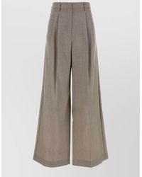 Weekend by Maxmara - Wool Wide Leg High Waist Ovvio Pant - Lyst