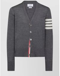 Thom Browne - Cardigan Con Intarsio 4Bar - Lyst