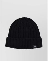 Aspesi - Ribbed Knit Beanie Turn-Up Brim - Lyst