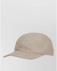Panicale - Sequin Baseball Cap Rigid Visor - Lyst