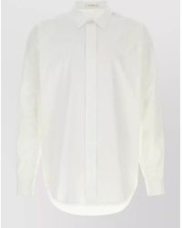 The Row - Nilo Poplin Shirt Long Sleeves Collar - Lyst