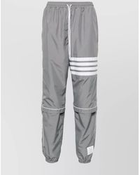 Thom Browne - Track Pants With 4 Bar Stripe & Contrast Stitching - Lyst