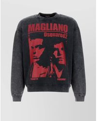DSquared² - Printed Cotton Sweatshirt - Lyst