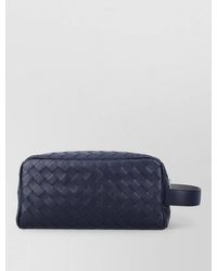 Bottega Veneta - Leather Intrecciato Travel Pouch - Lyst