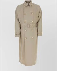 Prada - Virgin Wool Trench Coat - Lyst